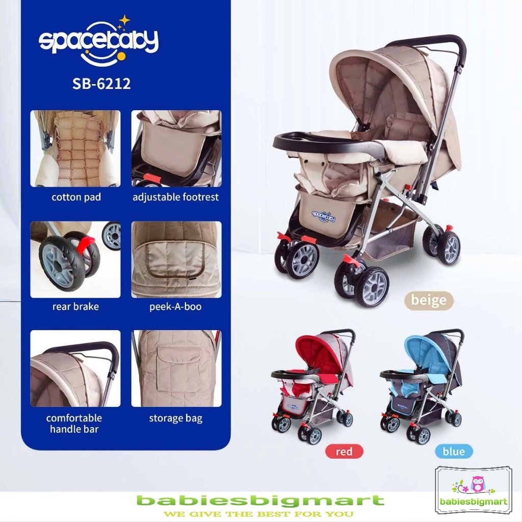 STROLLER SPACEBABY SB 6066-1 / SB 6202 / SB 6212 / SB 6215 / SB 329-1 / SB 325-1 / SB 6055 KERETA DORONG SPACE BABY DORONGAN 2 ARAH