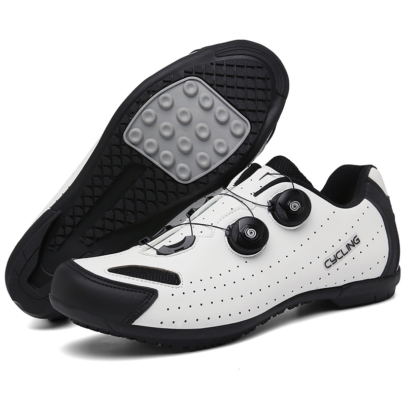 COD Sepatu Sepeda Pria 37 38 39 Roadbike Original Flat Non Cleat Gowes Shoes Profesional Import Keren Outdoor 110