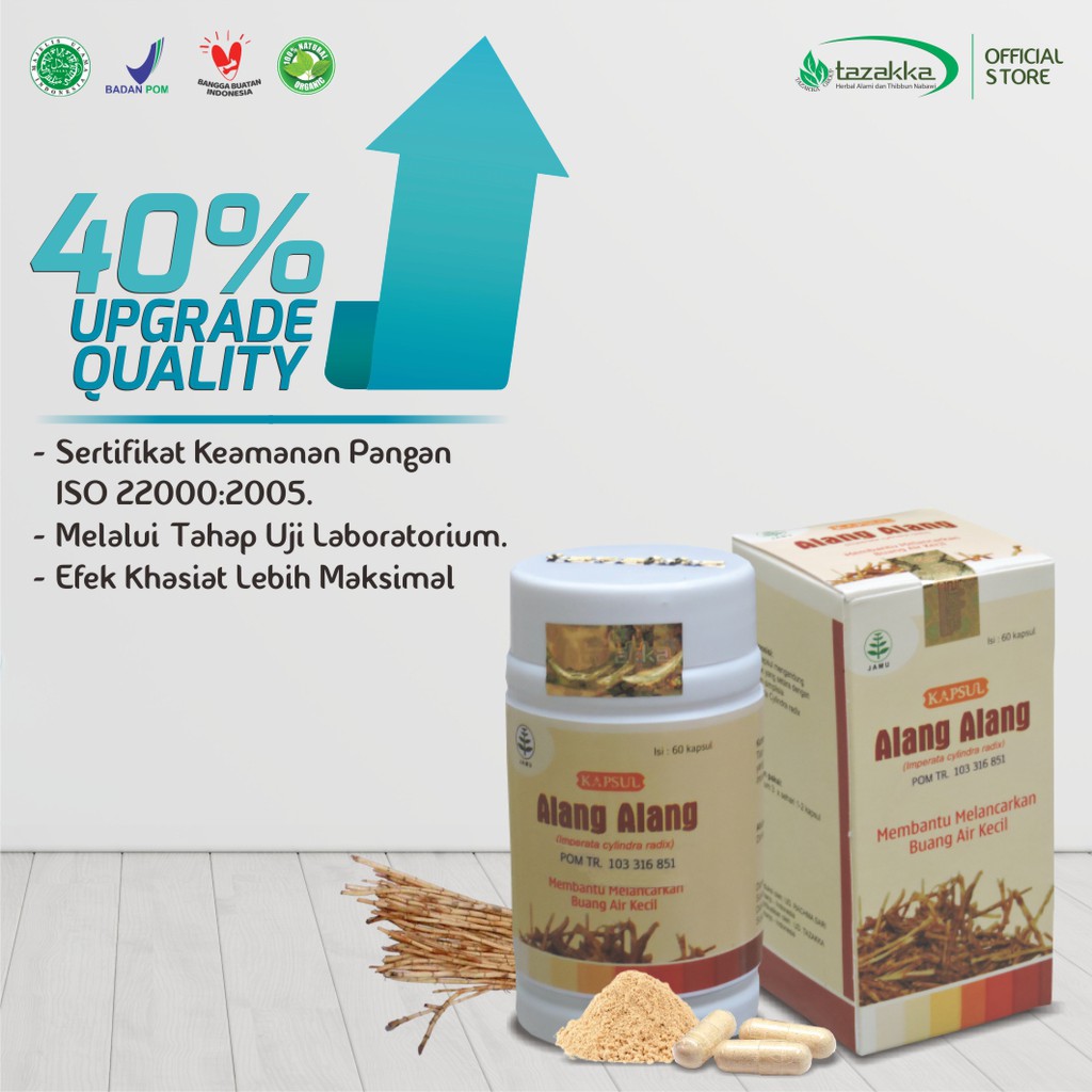 Obat Kencing Nanah | Obat Herbal Hipertensi | Obat Herbal DIURETIK ALANG ALANG Tazakka HALAL BPOM
