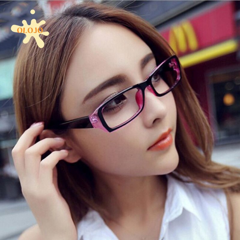 OLOJO Kacamata Wanita Pria Frame Sunglasses Anti Radiasi Lensa Transparan Fasion