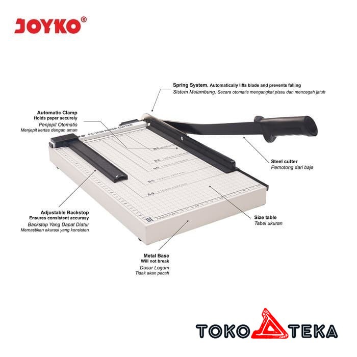 

COD Joyko Paper Cutter PC-2638 Folio/F4 / Alat Pemotong Kertas Berkualitas