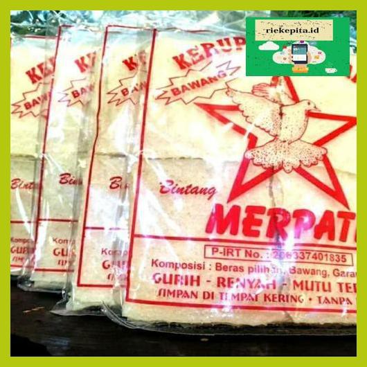 

5Yer67R- Kerupuk Gendar Bawang Bintang Merpati /Puli /Karak /Krupuk /Beras Nasi - Asin T7Rty67-