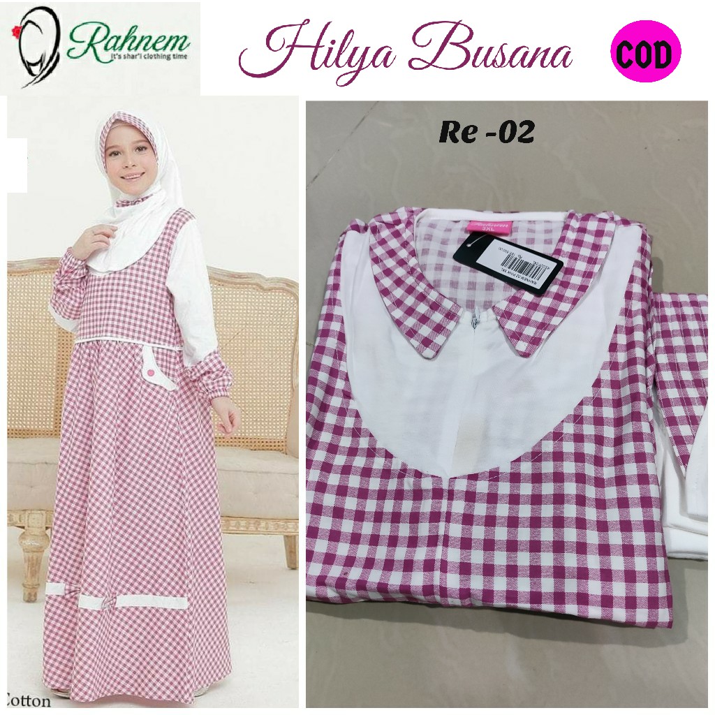 Baju Muslim Anak Perempuan / Rahnem Re- 02 / Fashion Muslim