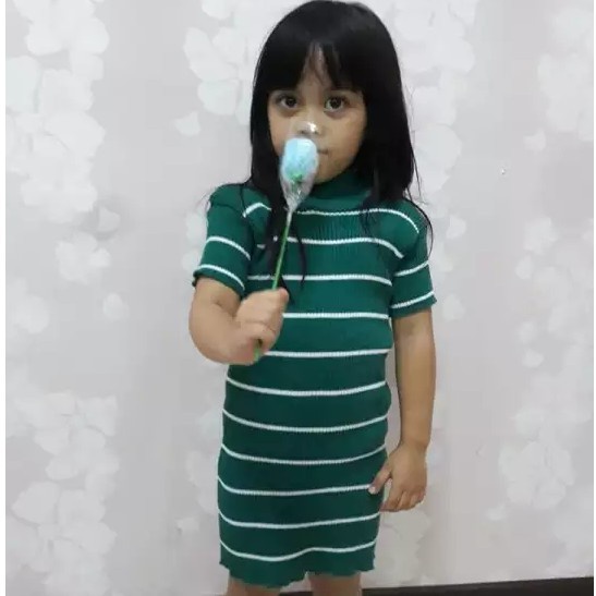 TokoMilkan - Baju Rajut Anak Perempuan Lucu KALILA STRIP KIDS | Dress Anak Perempuan