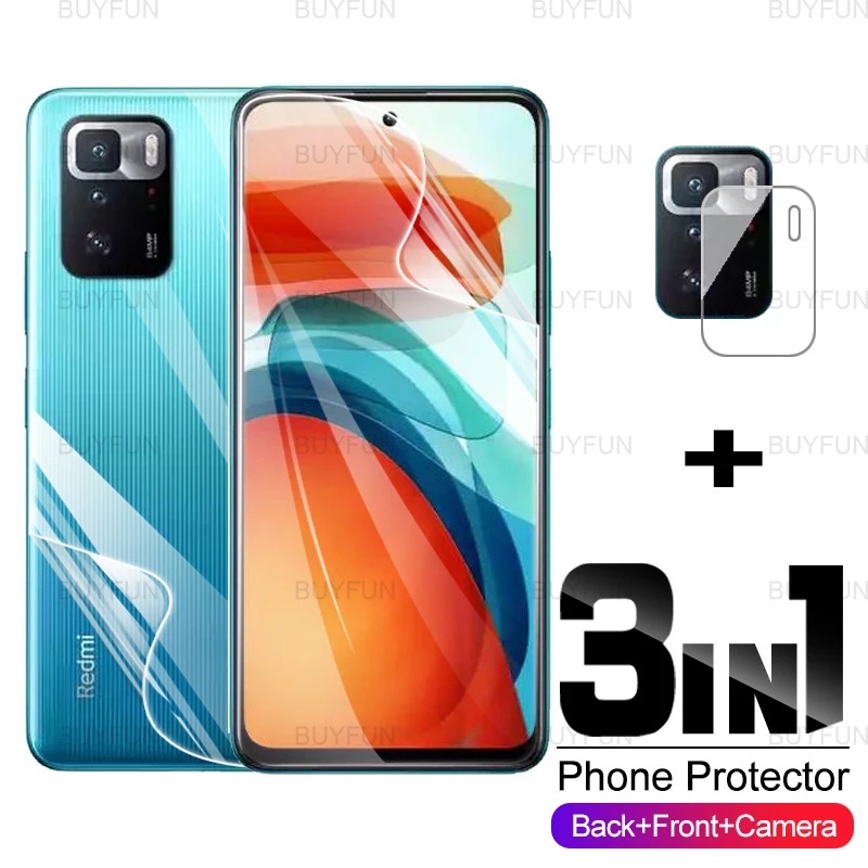 Pelindung Layar Poco X3 GT + Poco F3 GT + Redmi 10 + Mi Mix 4 Paket 3 in 1 bahan hydrogel