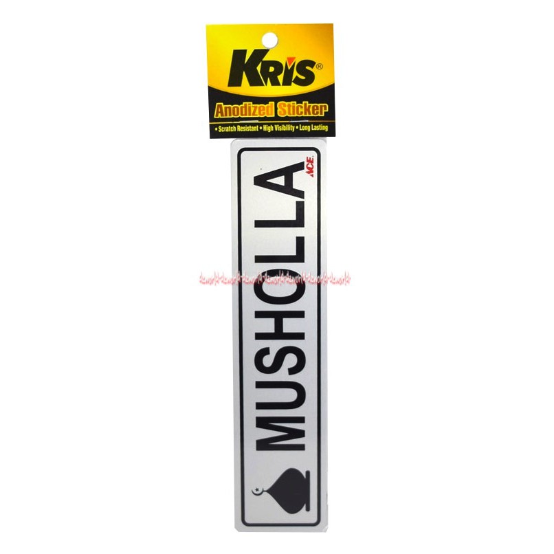 Kris Sticker Anodized Label Musholla Mushalla Dilengkapi Dengan Lem Perekat stiker