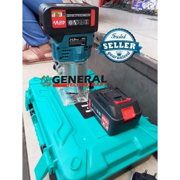 Serut Kayu | Mesin Router Trimmer J3748 Baterai Cordless Jld Heavyduty