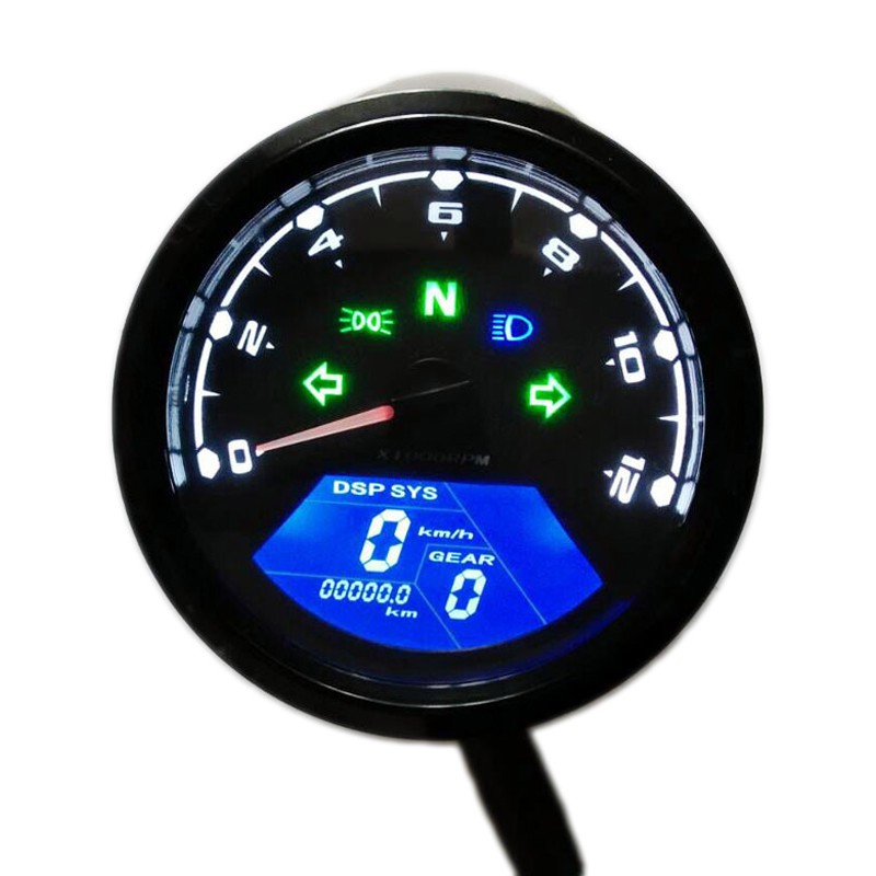 speedometer digital tachometer mobil motor rpm gear position Universal