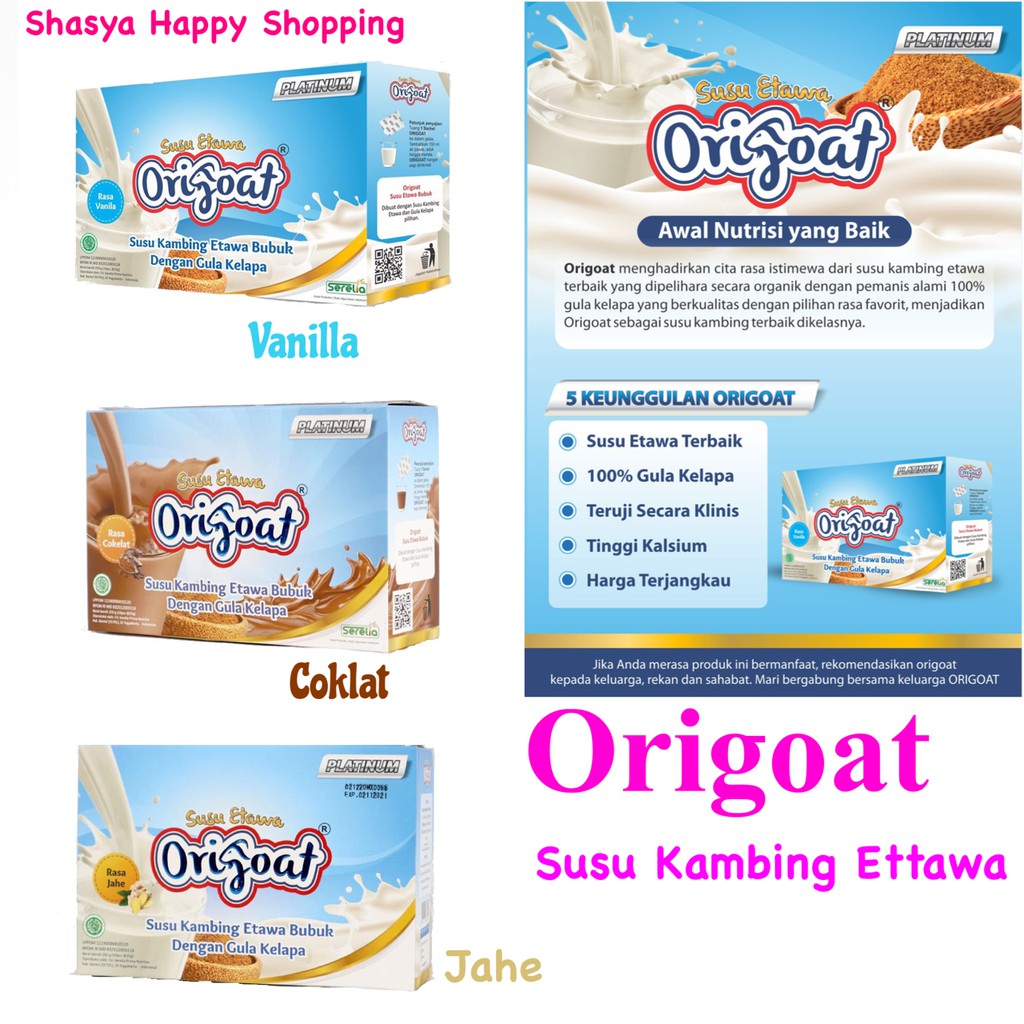 

Origoat Susu Kambing Etawa Susu Platinum - susu Asam Lambung maag bisa COD