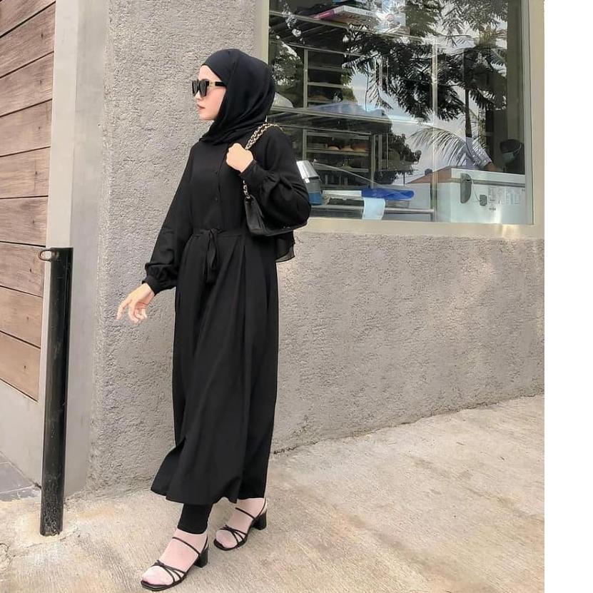 ➵ LONG TUNIK RAYON VISCOSE PREMIUM BUSUI/TUNIK RAYON ZAMIA BUSUI TERBARU/FULL KANCING IDUP ❈