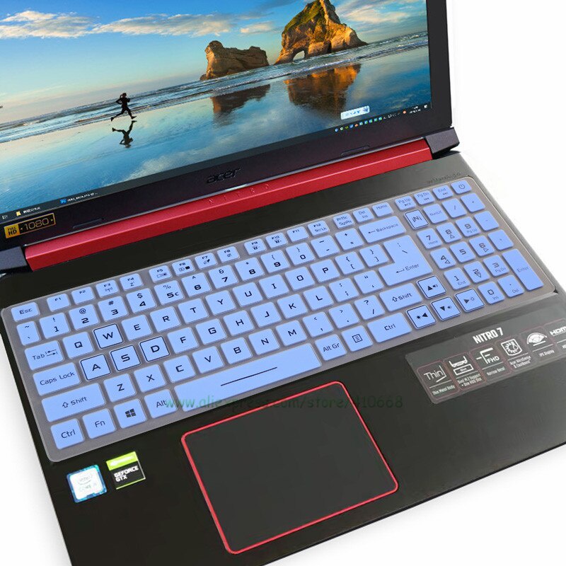 For Acer Predator Helios 300 2019 2020 PH317-53 Nitro 7 AN715-51 Acer Nitro 5 AN517-51 Silicone Laptop Keyboard Cover Protector