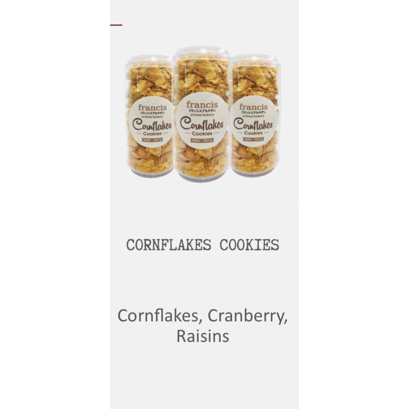 

cornflakes cookies kue kering francis kado lebaran