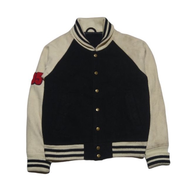jaket varsity bomber wool bekas second branded preloved