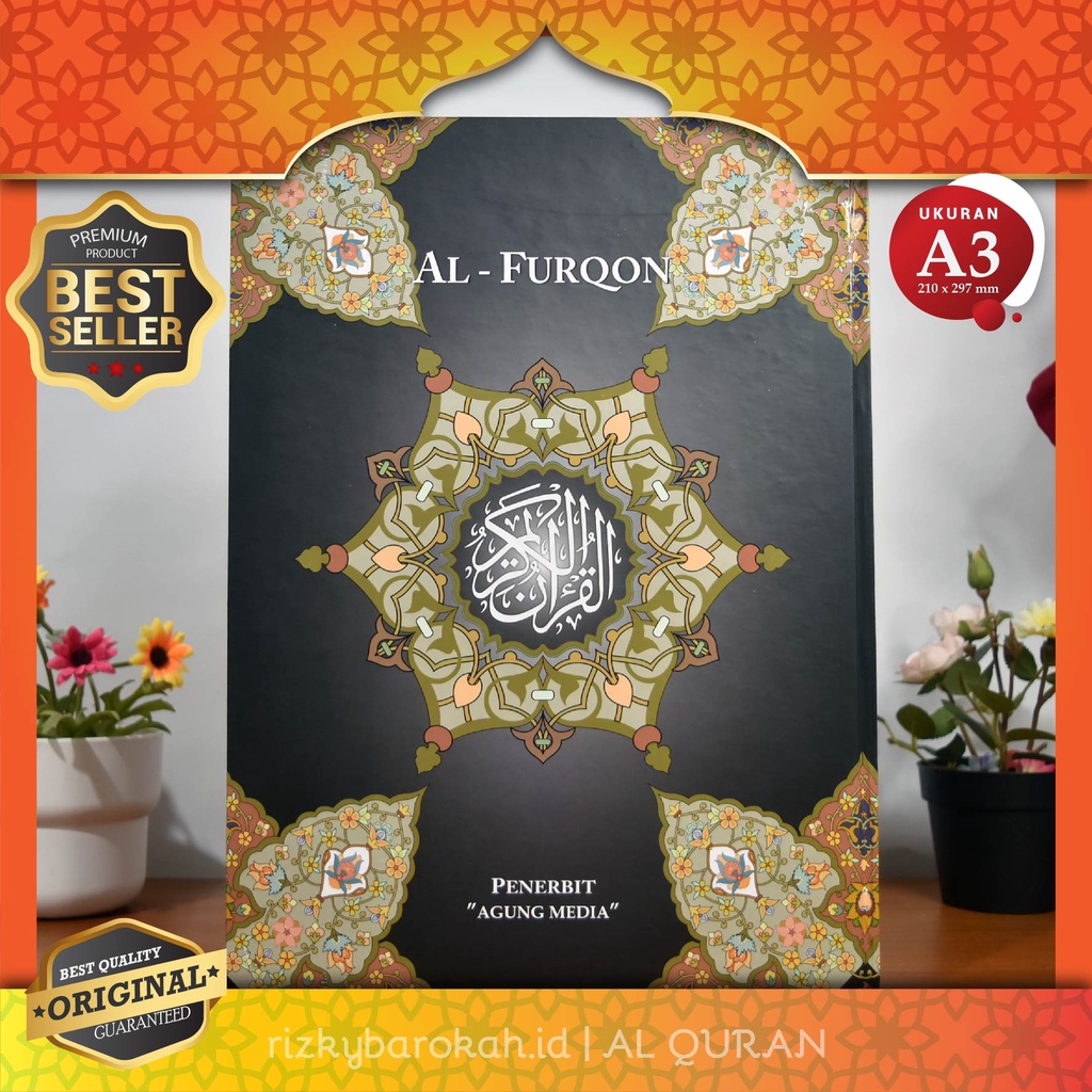 Al Qur'an Al Furqon Ukuran Jumbo B4 Penerbit Agung Media, Al Quran Lansia Tulisan Besar