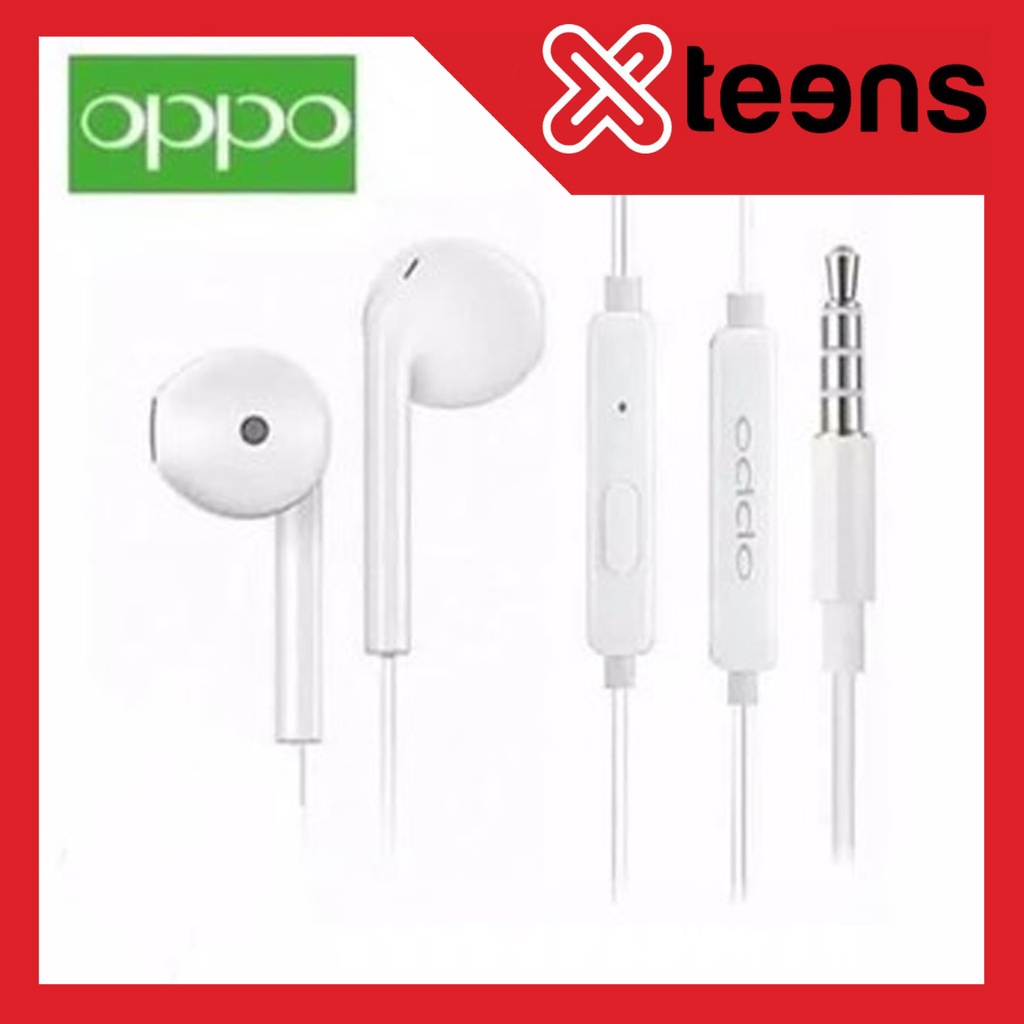 EARPHONE HEADSFREE HEADSET OPPO R11 OPPO F3 F5 (ORIGINAL 100%)-XJ