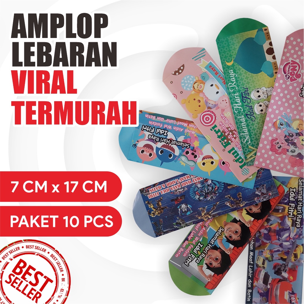 ANGPAO AMPLOP LEBARAN MURAH KARAKTER SNACK UNIK DAN LUCU BISA PILIH MOTIF