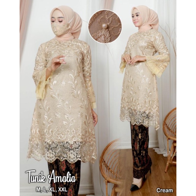 KEBAYA ORIGINAL//KEBAYA MODERN//SET TUNIK AMELIA//Kode ADK