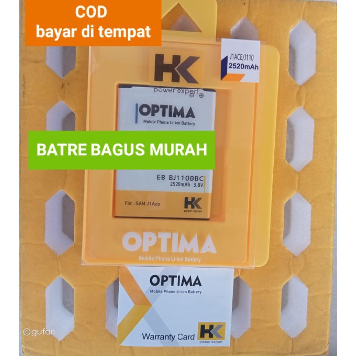 Baterai HK OPTIMA Samsung J1ACE Samsung Galaxy J110 Baterai DoublePower Samsung galaxy J1 ACE