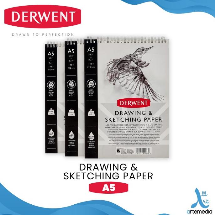 

(BISA COD) Buku Sketsa Derwent A5 Sketch Pad Wire Bound Drawing Sketching Paper PROMO SPECIAL Kode 1396