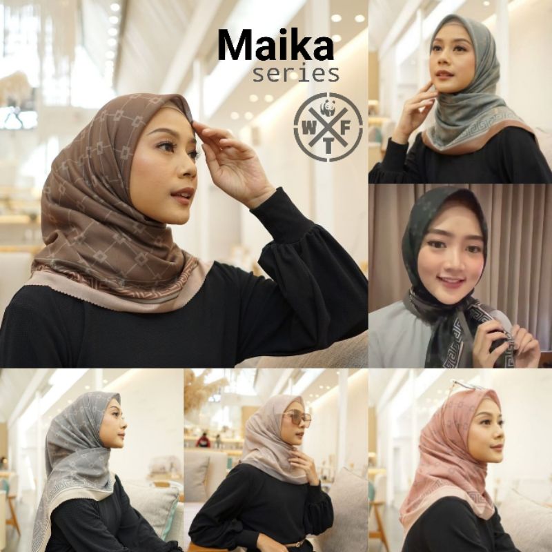 Hijab Voal Segiempat Motif || Maika series || butuhpendampinghidupinih