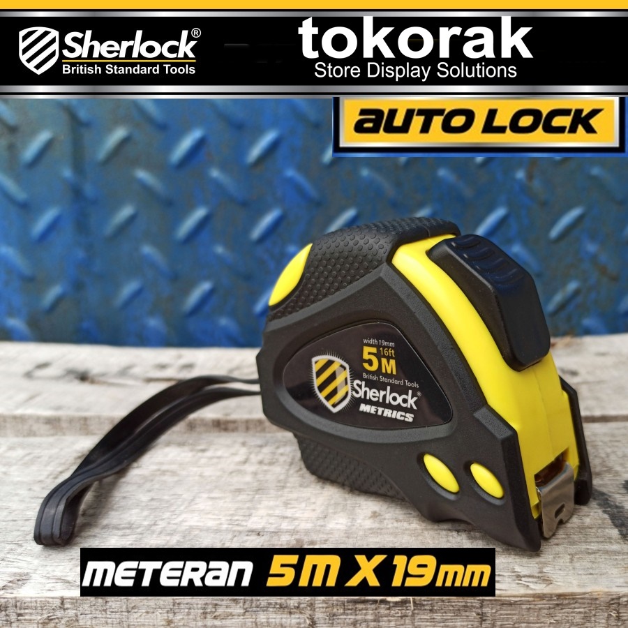 METERAN ROLL 5M X 19MM SHERLOCK - AUTO LOCK METRICS METERAN GULUNG