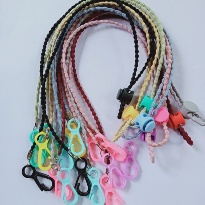 Strap masker/ kalung masker tali elastis padi