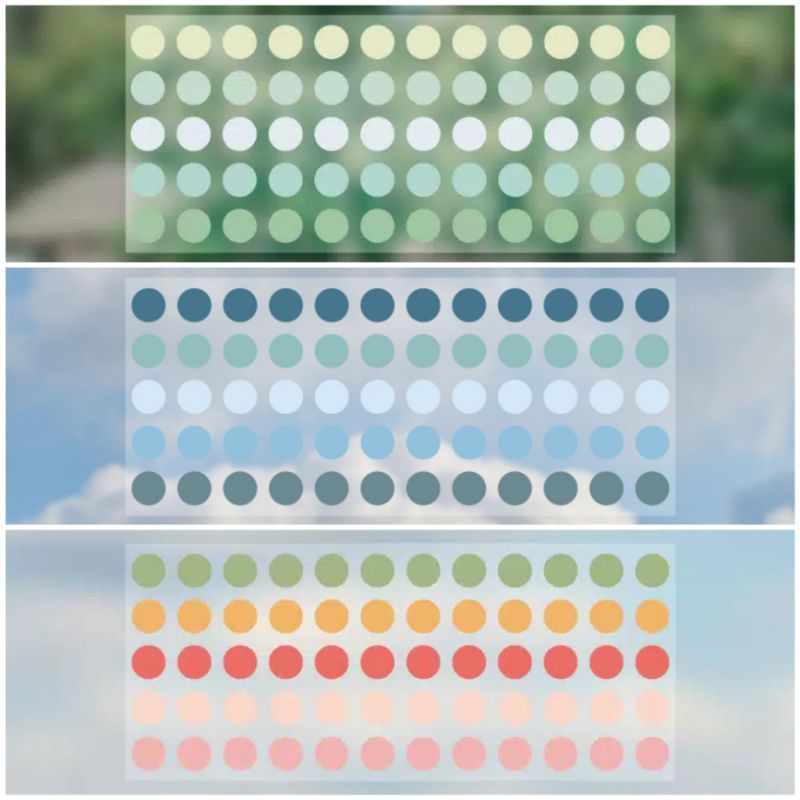 

SAMPEL round sticker pvc Pet