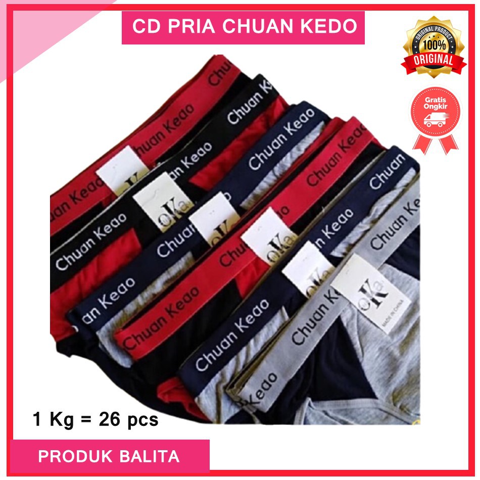 CD PRIA CELANA DALAM CHUAN KEDO FEMA SEMPAK IMPORT MODEL SPORTY BAHAN KAOS