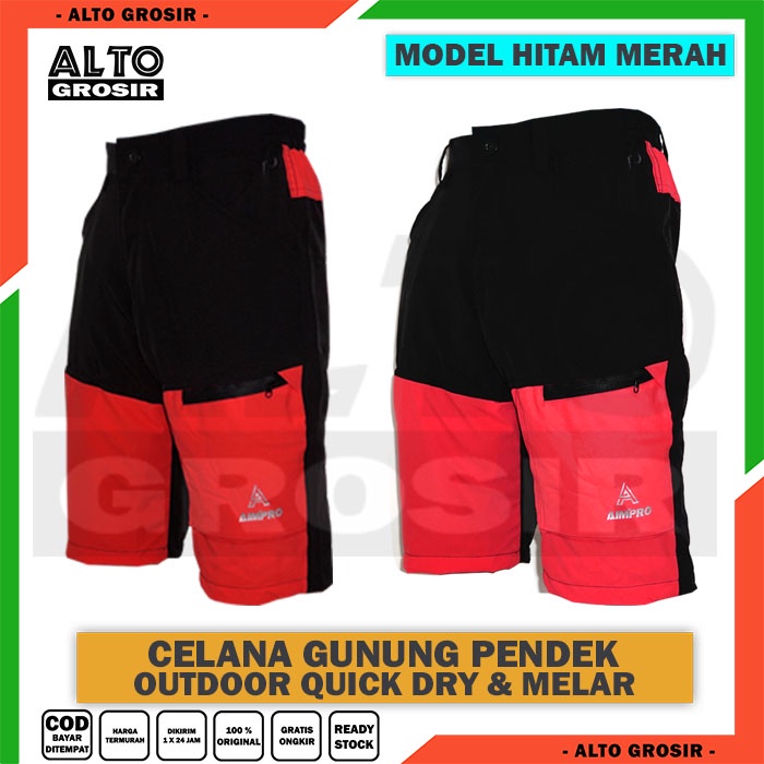 CELANA GUNUNG PENDEK PRIA OUTDOOR HIKING KEREN TRENDY AIMPRO - Celana Outdoor pendek - Celana Hiking