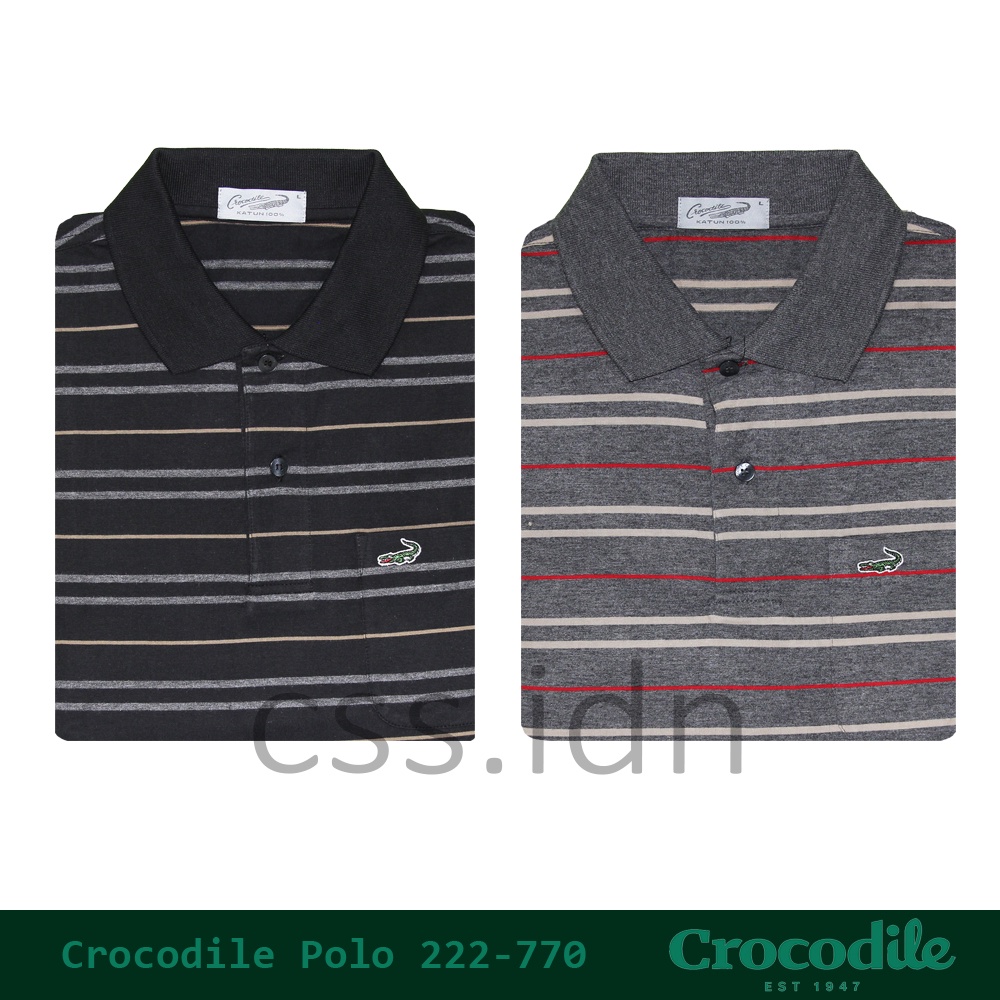 Kaos Kerah Polo Pria Crocodile Slim Fit 222-770