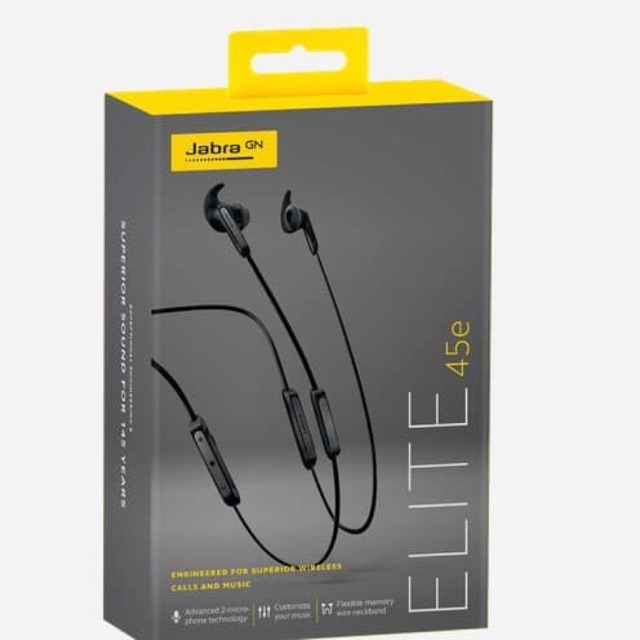 Jabra Elite 45e In-Ear Wireless Bluetooth Headphones - Black