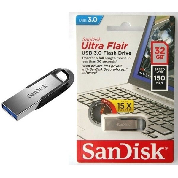 Flashdisk Sandisk Ultra Flair CZ73 32GB - USB 3-0 150MB/s