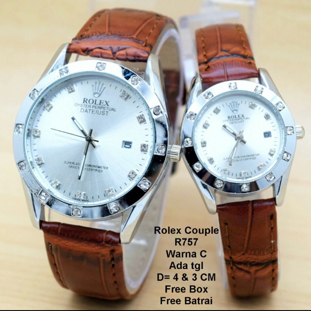 jam tangan couple rolex murah ada tgl