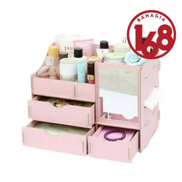 RAK KOSMETIK BAHAN KAYU CERMIN TERLARISS...,,,,,