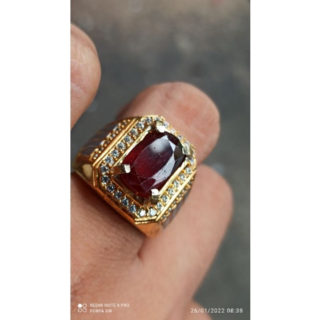 BATU NATURAL HESSOINITE GARNET + MEMO