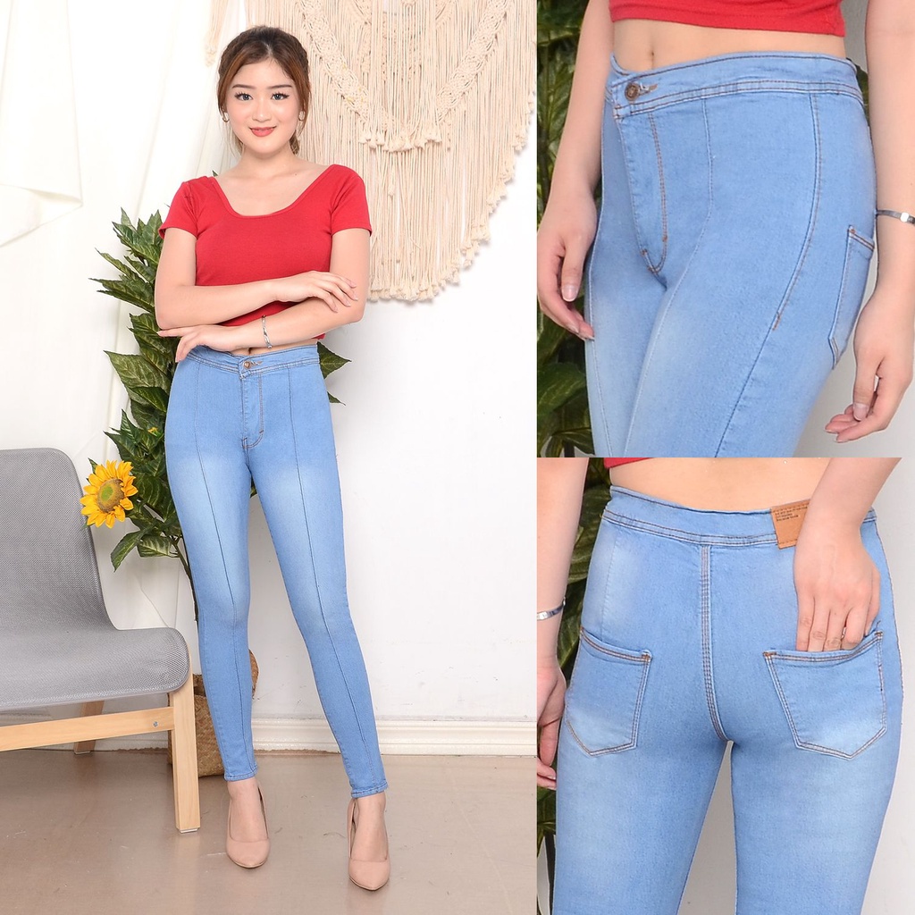 CELANA JEANS HIGH WAIST 27-34 // HIGHWAIST HW LIPAT TULANG TENGAH