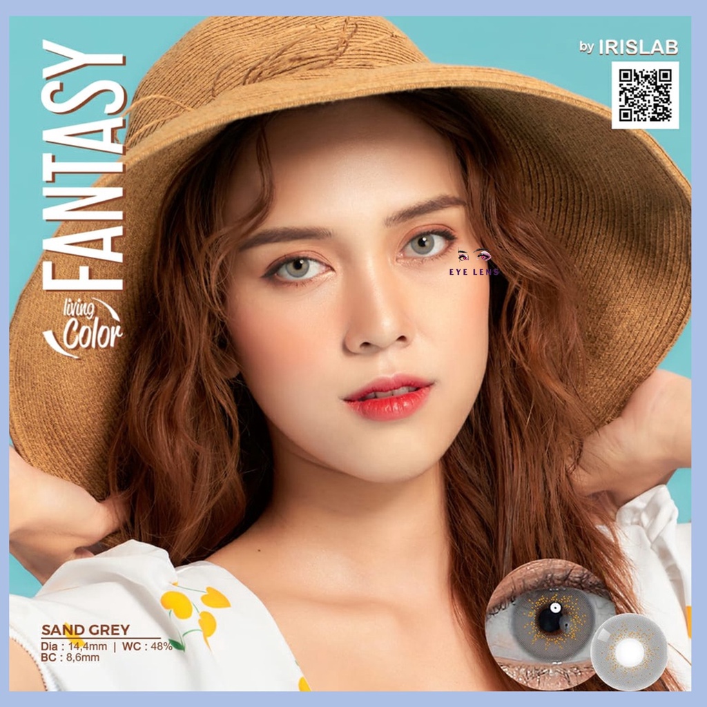 SOFTLENS FANTASY NORMAL &amp; MINUS -0.50 S/D -2.50 FREE LENSCASE DIA 14.4MM - BY IRISLAB