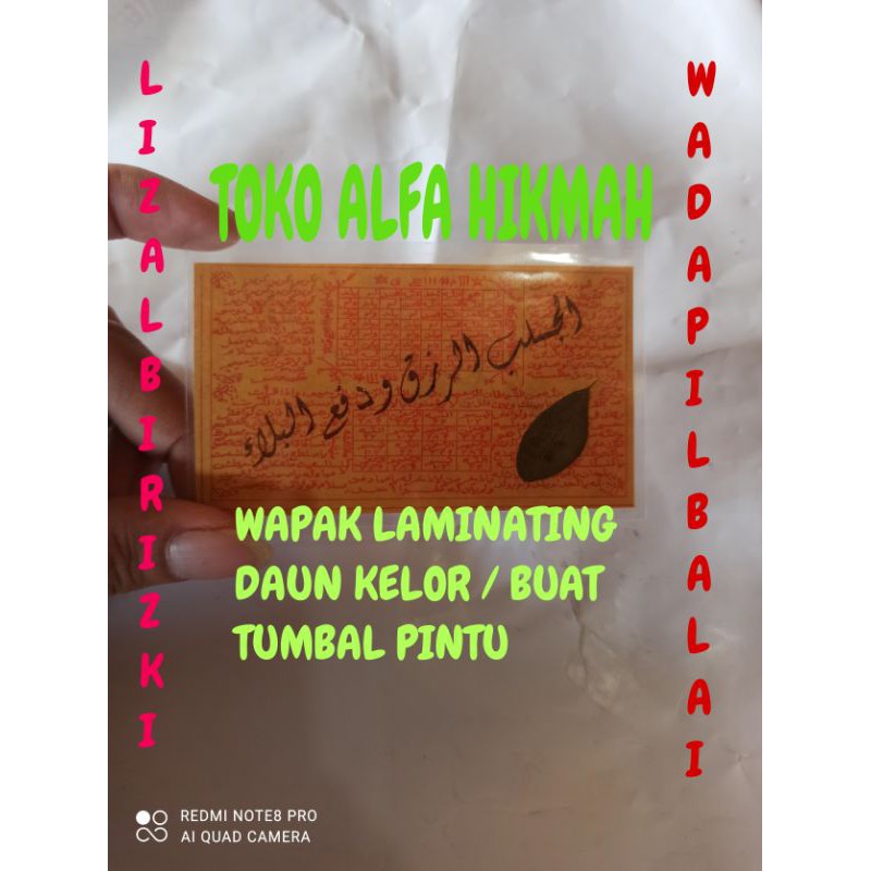 

LAMINATING DAUN KELOR