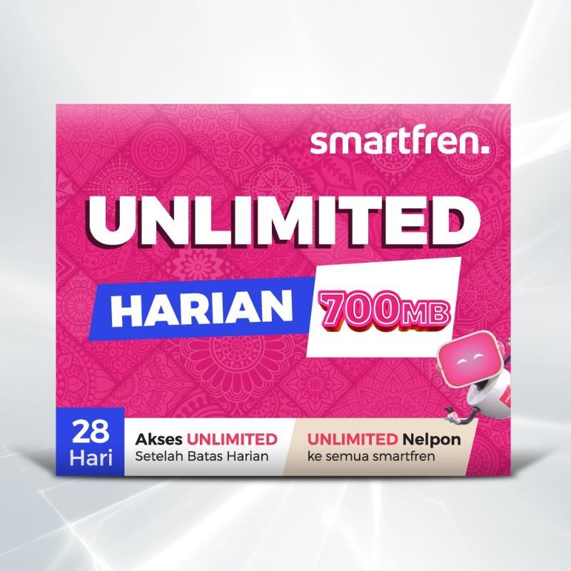 PERDANA SMARTFREN UNLIMITED 700MB 28 HARI SIAP PAKAI