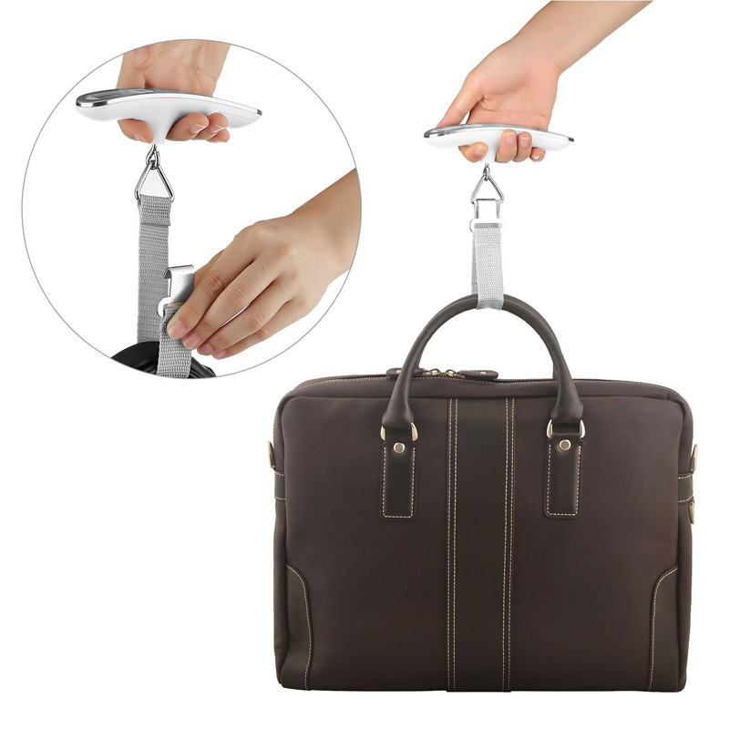 Timbangan Koper Tas Bagasi Gantung Travel 50kg Digital Luggage Scale Portable Stainless Steel