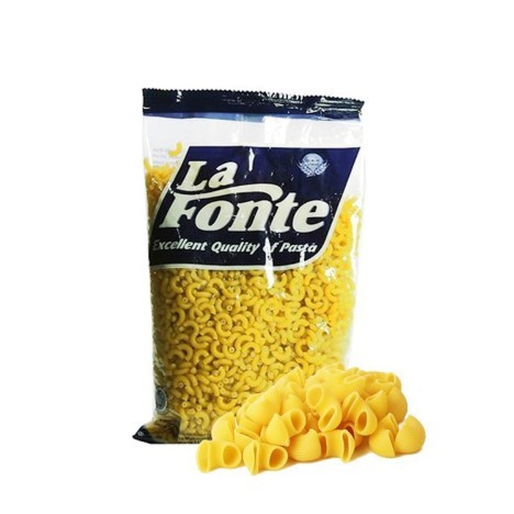 

MAKARONI LA FONTE MACARONI 500 GR PASTA CHIFERI RIGATI NO 206