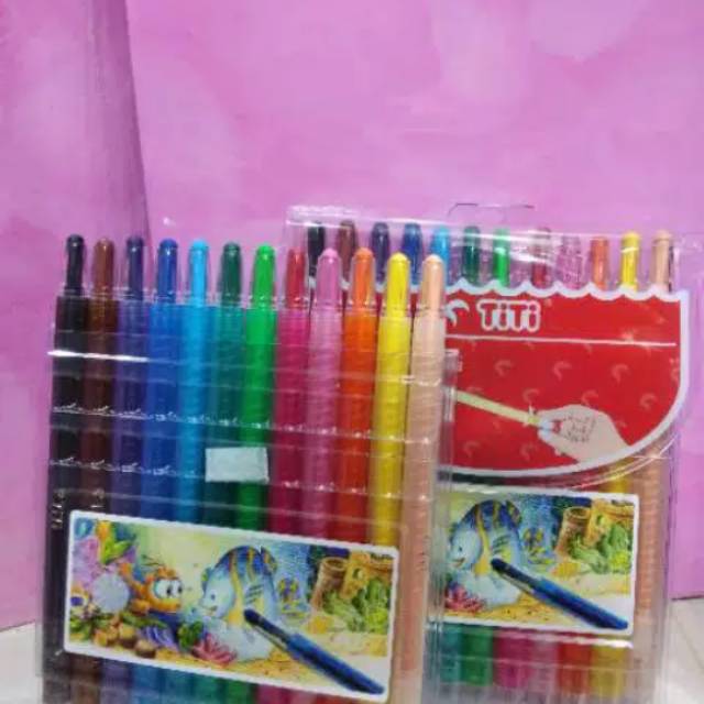 

Crayon putar titi 12 warna ukuran panjang