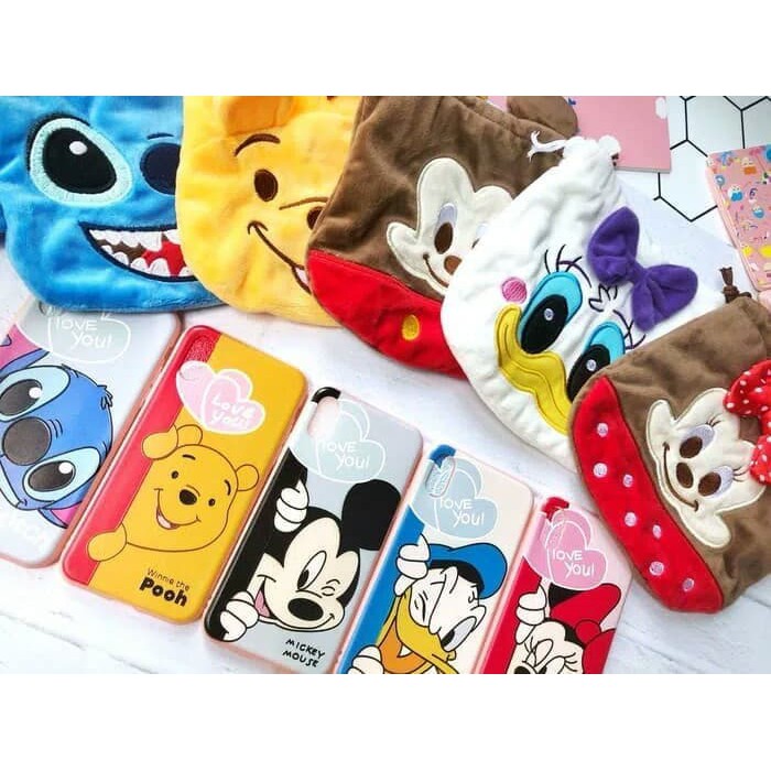 Ready Oppo A83 Case Motif Disney Free Pouch Case Oppo A83 Karakter Pouch A83