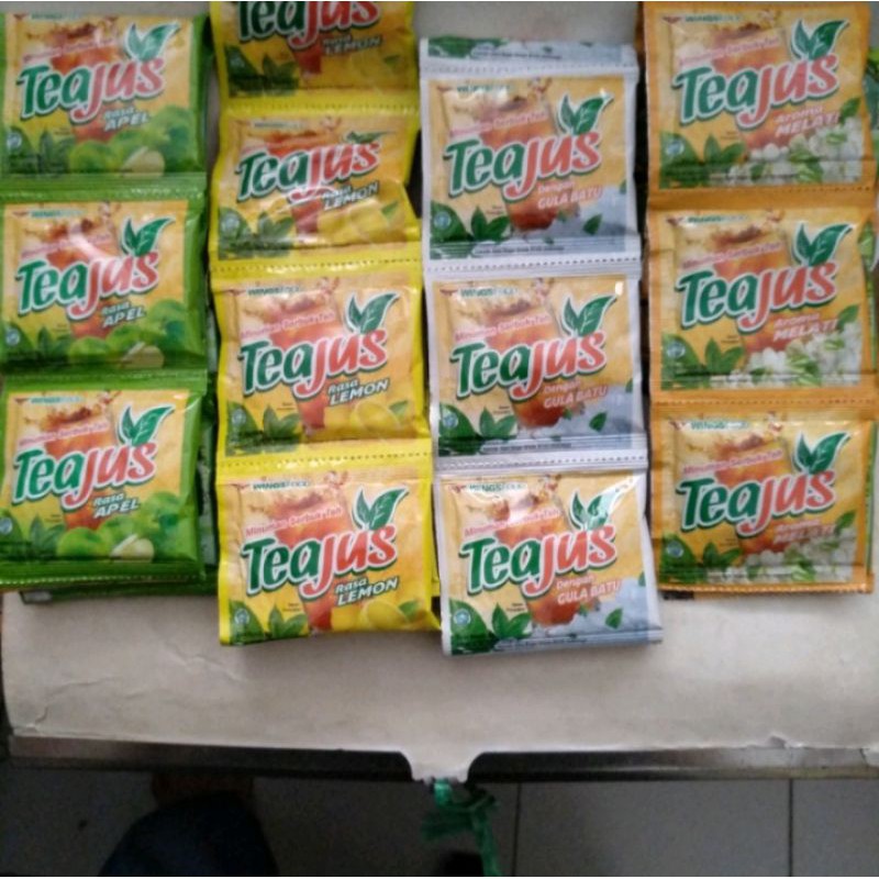 

TEAJUS TEA JUS GULA BATU SACHET SERBUK MURAH RENCENG ISI 10 SACHET