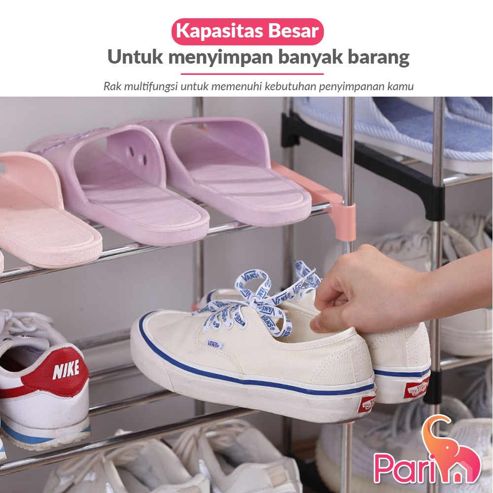 PARIM Rak Sepatu 5 Tingkat Tempat Sepatu Sandal 5 Susun PR-222