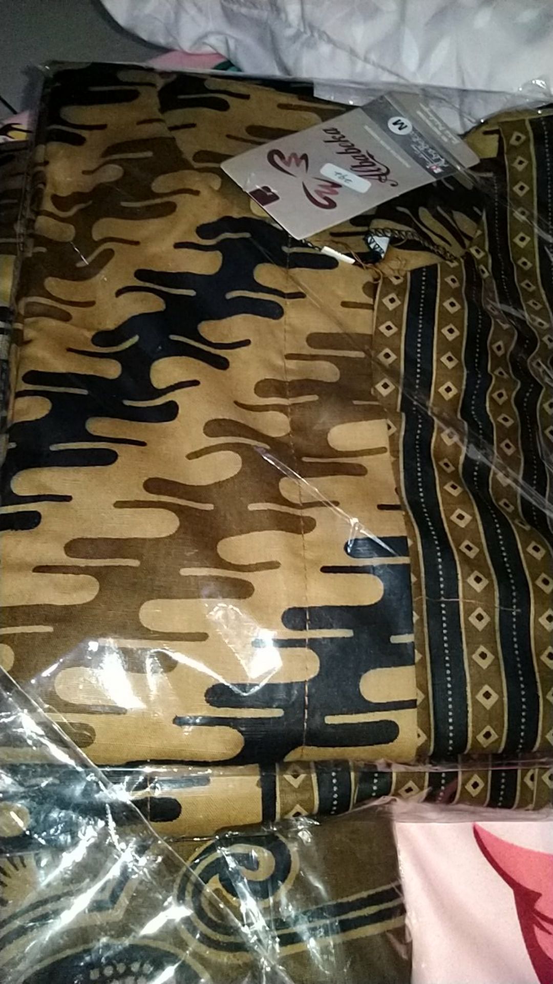 Tey-17 Batik Wanita Asj Sa Hrb026 Kenongo Kemeja Tosca Pendek