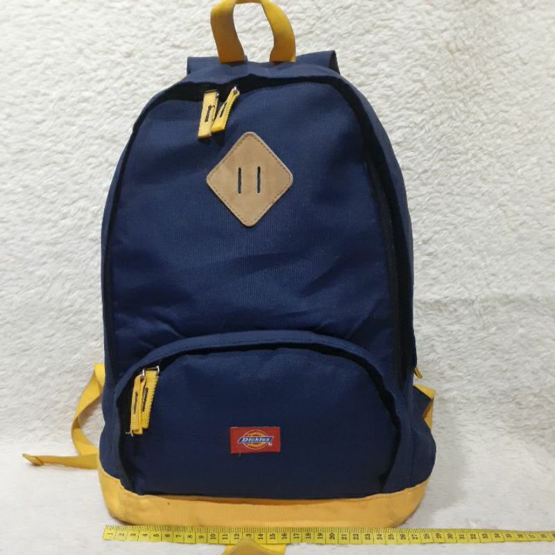 Tas Ransel Second / Preloved / DICKIES Backpack Biru Kuning / Bekas