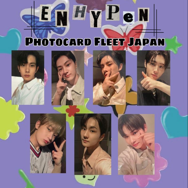 Photocard Fleet Japan Enhypen Unofficial