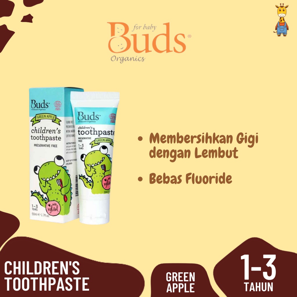 BUDS Toothpaste With Xylitol 1-3 Years