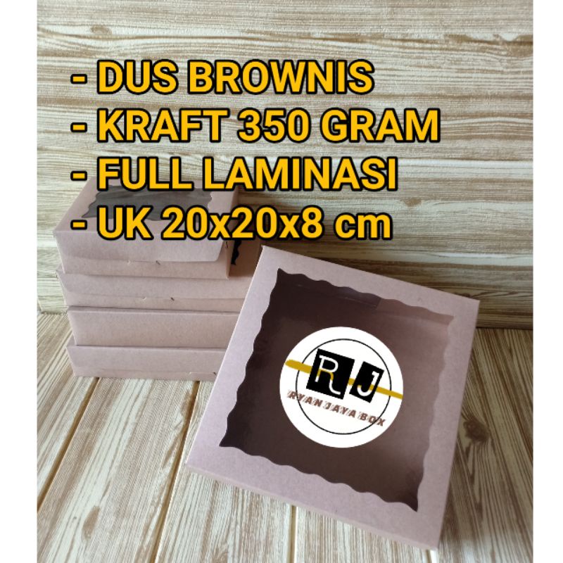 

Dus brownis/ dus Kraft laminating 350gram UK 20x20x8 cm